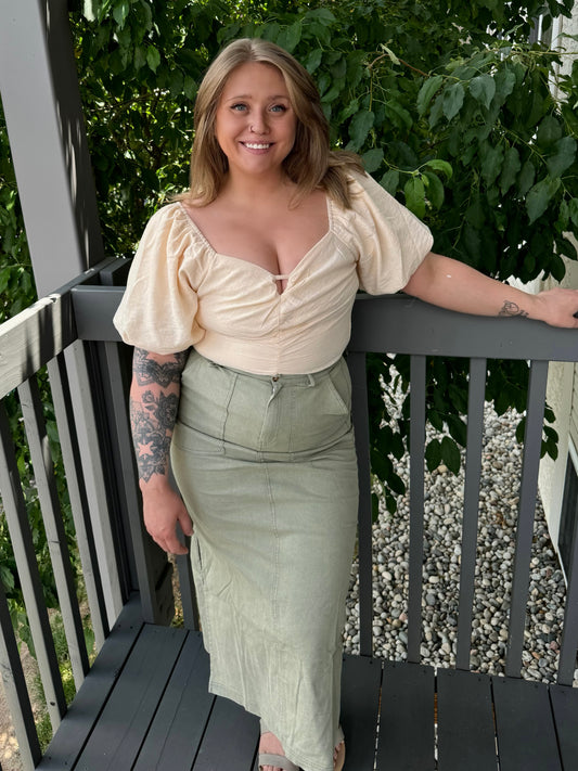 More Matcha Skirt