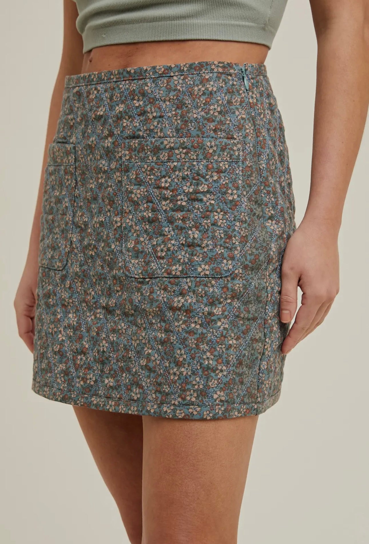 Transitioning to Fall Quilted Skirt (PREORDER - SHIPS TO ME 7/31)